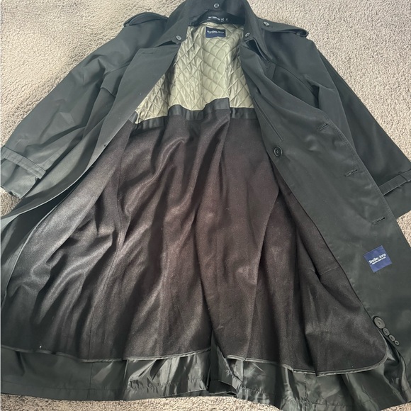 Vintage Classic Black rain Trench Coat - Picture 8 of 10